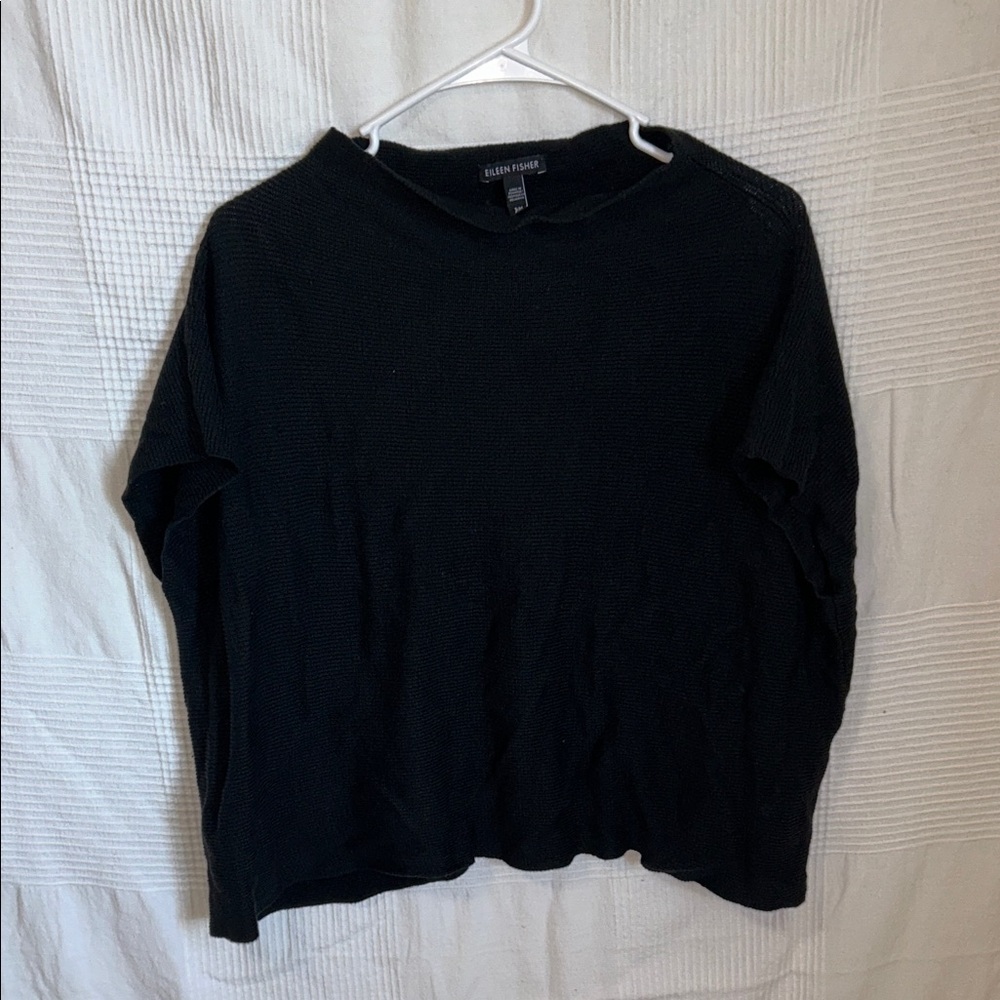 Eileen Fisher Black Knit Top